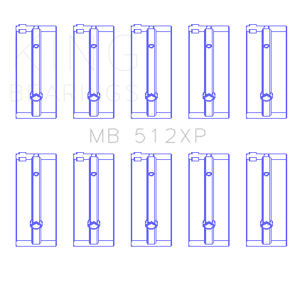 Ford-Bda-(Size-Stdx)-Main-Bearing-Set
