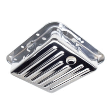 Load image into Gallery viewer, Ford-C-4-Chrome-Transmission-Pan;-Stock-Capacity;-Stock-Depth;-Finned-Bottom