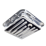Trans-Dapt 9531 FORD C-4-CHROME Transmission Pan; Stock Capacity; Stock Depth; FINNED Bottom
