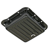 Trans-Dapt 7170 FORD C4 TRANSMISSION PAN; STOCK DEPTH / STOCK CAPACITY; STEEL- BLACK FINISH