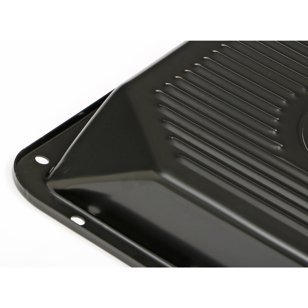 Ford-C6-Transmission-Pan;-Stock-Depth--Stock-Capacity;-Steel--Black-Finish