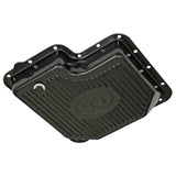Trans-Dapt 7171 FORD C6 TRANSMISSION PAN; STOCK DEPTH / STOCK CAPACITY; STEEL- BLACK FINISH