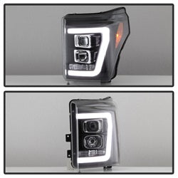 Ford-F-250F-350F450-Super-Duty-11-16-V2-Projector-Headlights---Black-(Pro-Yd-Fs11v2-Lb-Bk)