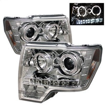 Load image into Gallery viewer, Ford-F150-09-14-Projector-Headlights-Halogen-Model--Led-Halo-Led-Chrm-Pro-Yd-Ff15009-Hl-C