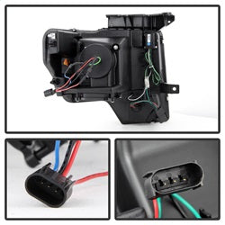 Ford-F150-09-14-Projector-Headlights-Halogen-Model--Light-Bar-Drl-Chrm-Pro-Yd-Ff15009-Lbdrl-C