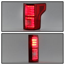 Load image into Gallery viewer, Ford-F150-2015-2017-Light-Bar-Led-Tail-Lights---Red-Clear-Alt-Yd-Ff15015-Lbled-Rc