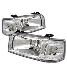 Load image into Gallery viewer, Ford-F150-92-96Ford-Bronco-92-96-1Pc-Led-(-Leds)Crystal-Headlights-Chrm-Hd-Yd-Fb92-1Pc-C