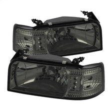 Load image into Gallery viewer, Ford-F150-92-96Ford-Bronco-92-96-1Pc-Led-(-Leds)Crystal-Headlights-Smke-Hd-Yd-Fb92-1Pc-Sm