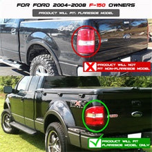 Load image into Gallery viewer, Ford-F150-Flareside-04-08-Euro-Style-Tail-Lights-Black-Alt-Yd-Ff15004fs-Bk