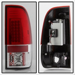 Ford-F150-Side-97-03F250350-Duty-99-07-Led-Tail-Lights-Red-Clear-Alt-Yd-Ff15097-Led-Rc