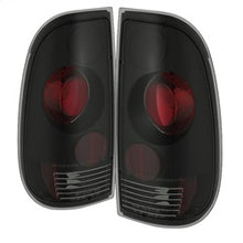 Load image into Gallery viewer, Ford-F150-Styleside-97-03F250350450550-Euro-Style-Tail-Lights-Blk-Smke-Alt-Yd-Ff15097-Bsm