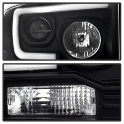 Ford-F250350450-05-07-Projector-Headlights---Light-Bar-Drl-Led---Black-Pro-Yd-Fs05v2-Lb-Bk