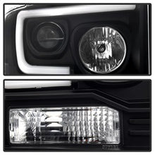 Load image into Gallery viewer, Ford-F250350450-05-07-Projector-Headlights---Light-Bar-Drl-Led---Black-Pro-Yd-Fs05v2-Lb-Bk
