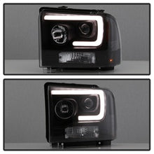 Load image into Gallery viewer, Ford-F250350450-05-07-Projector-Headlights---Light-Bar-Drl-Led---Black-Pro-Yd-Fs05v2-Lb-Bk