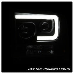 Ford-F250350450-05-07-Projector-Headlights---Light-Bar-Drl-Led---Black-Pro-Yd-Fs05v2-Lb-Bk