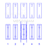 King Engine Bearings MB5009AM0.5 MAIN BEARING SET For FORD FIESTA 1.25I (ZETEC/ECOBOOST 1.6)