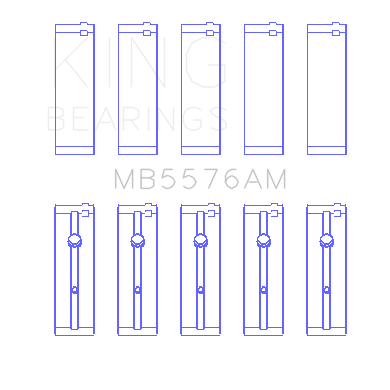 Ford-J4bJ4c-(Size-0.25Mm)-Main-Bearing-Set