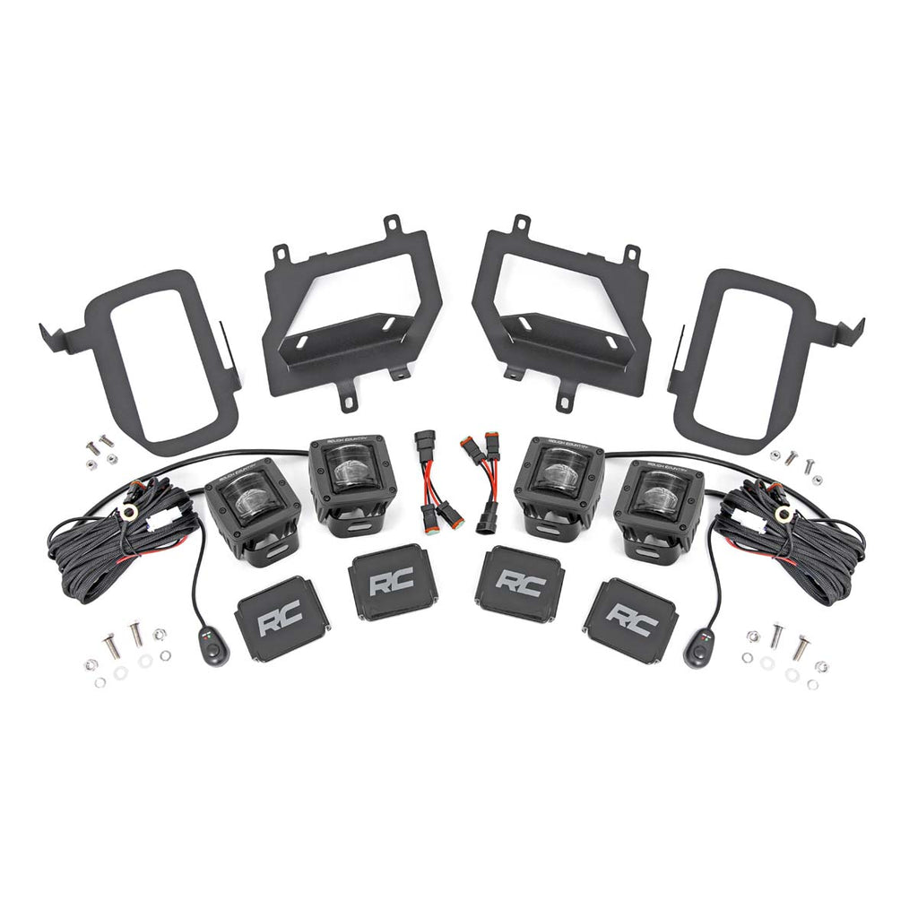 Ford-Led-Fog-Light-Kit-Black-Series-W-Sae-Led-Fog-Light-15-19-F-150-Rough-Country