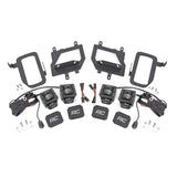 Rough Country 70831 Ford LED Fog Light Kit Black Series w/ SAE LED Fog Light 15-19 F-150