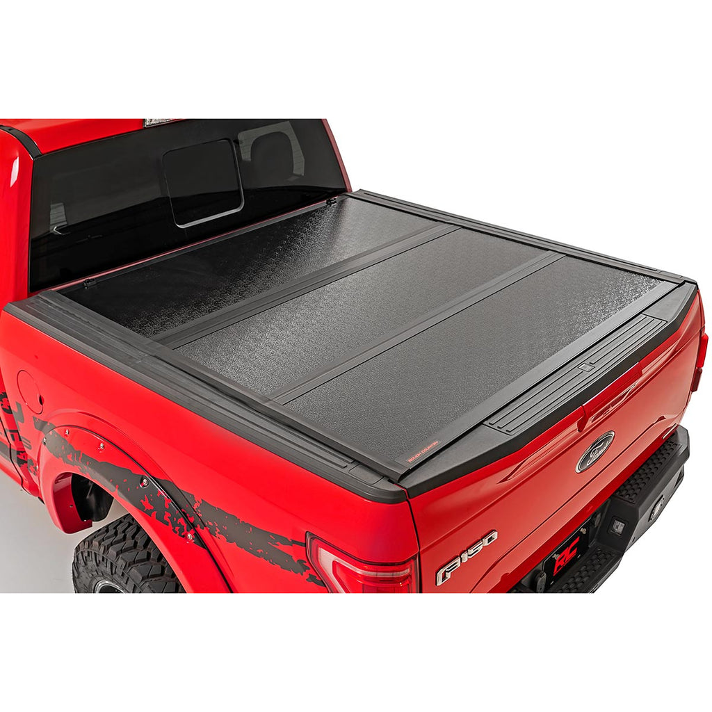 Ford-Low-Profile-Hard-Tri-Fold-Tonneau-Cover-19-20-Ranger-5-Foot-Bed-Rough-Country
