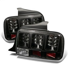 Load image into Gallery viewer, Ford-Mustang-05-09-Led-Tail-Lights-Black-Alt-Yd-Fm05-Led-Bk