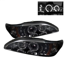 Load image into Gallery viewer, Ford-Mustang-94-98-1Pc-Projector-Led-Halo-Amber-Reflctr-Led-Smk-Pro-Yd-Fm94-1Pc-Am-Smc