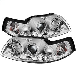 Ford-Mustang-99-04-Projector-Headlights-Led-Halo-Chrome-High-H1-Low-H1-Pro-Yd-Fm99-1Pc-Am-C