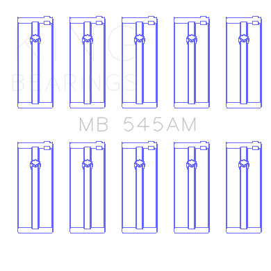 Ford-N4aNeLNJccLcjLse-(Size-0.25Mm)-Main-Bearing-Set