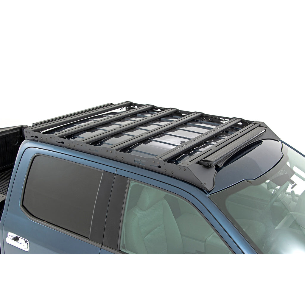 Ford-Roof-Rack-System-WFront-Facing-40-Inch-Single-Row-Black-Series-Led-Light-Bar-15-18-Ford-F-150-2Wd4Wd-Rough-Country