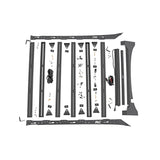 Rough Country 51021 Ford Roof Rack System w/Front Facing 40 Inch Single Row Black Series LED Light Bar 15-18 Ford F-150 2WD/4WD