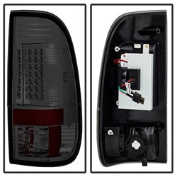 Ford-Super-Duty-08-15-Led-Tail-Lights-Smoke-Alt-Yd-Fs07-Led-Sm