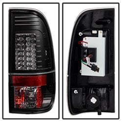 Ford-Super-Duty-08-15-Version-2-Led-Tail-Lights-Black-Alt-Yd-Fs07-Led-G2-Bk