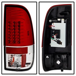 Ford-Super-Duty-08-15-Version-2-Led-Tail-Lights-Red-Clear-Alt-Yd-Fs07-Led-G2-Rc