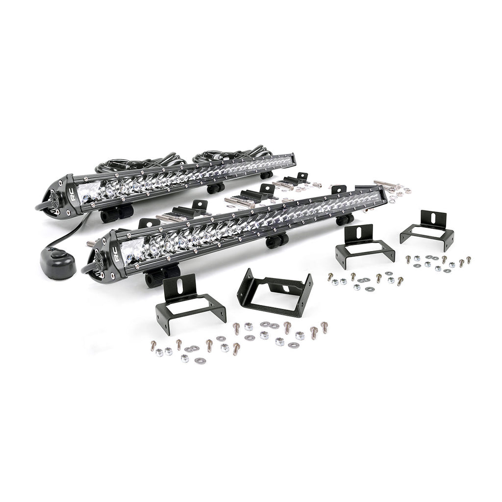 Ford-Super-Duty-30-Inch-Cree-Led-Grille-Kit-Pair-11-16-F-250F-350-Rough-Country