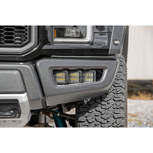 Load image into Gallery viewer, Ford-Triple-Led-Fog-Light-Kit-Black-Series-WAmber-Drl-17-19-F-150-Raptor-Rough-Country