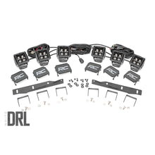 Load image into Gallery viewer, Ford-Triple-Led-Fog-Light-Kit-Black-Series-WWhite-Drl-17-19-F-150-Raptor-Rough-Country