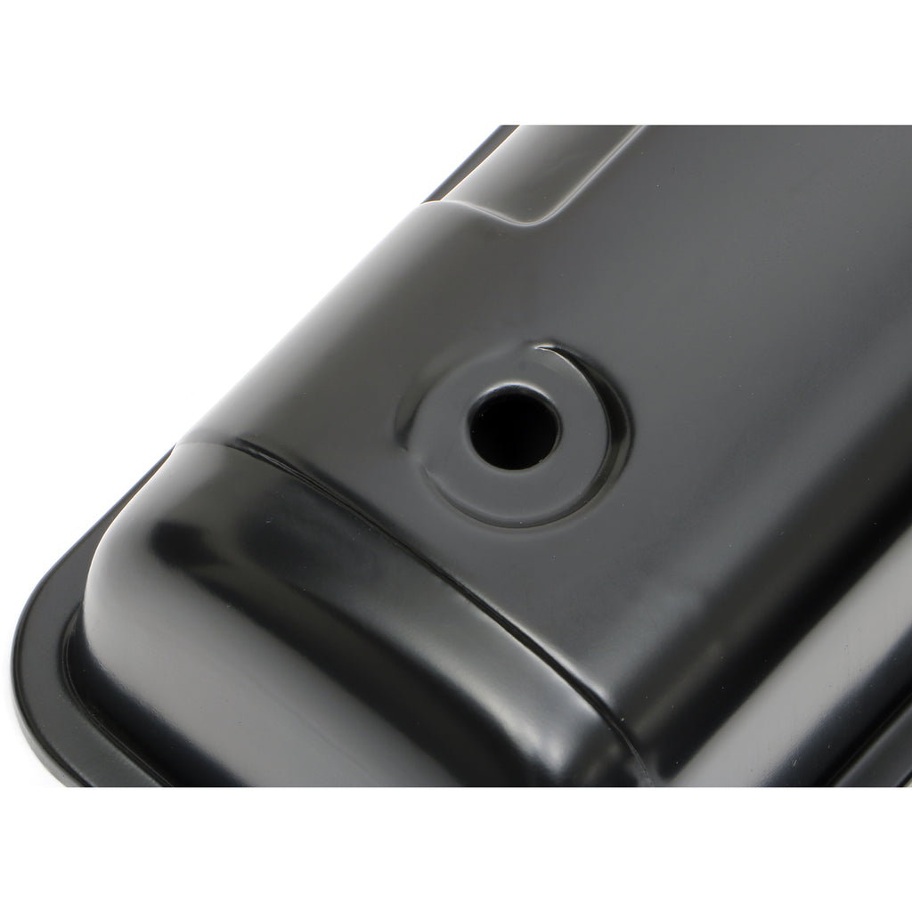 Ford-Y-Block-(56-62)-Steel-Valve-Covers;-Reproduction-Style--Black-Finish