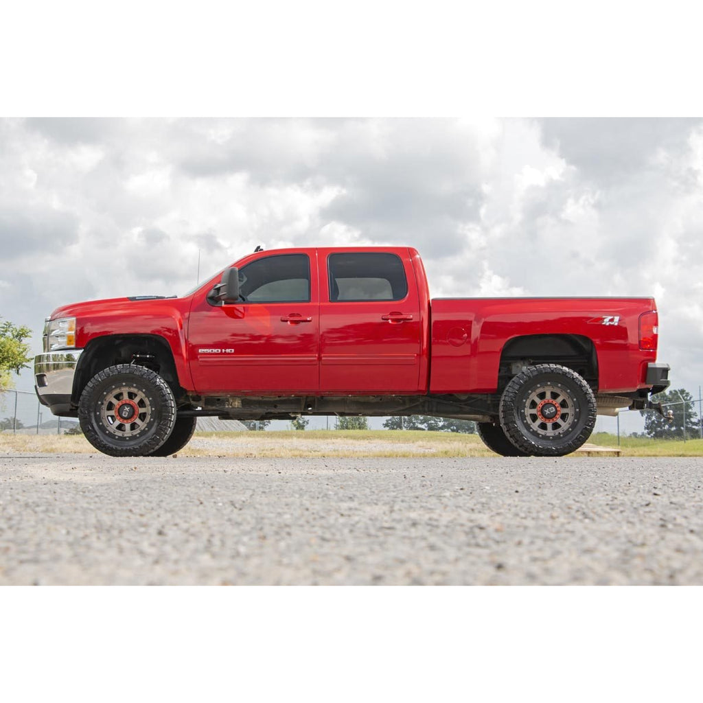 Front-Adjustable-Vertex-Shocks-11-19-SilveradoSierra-25003500-For-3-4.5-Inch-Lifts-Rough-Country