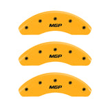 MGP 57001SMGPYL Set of 3: Yellow finish, Black
