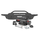 Rough Country 10717 Front Bumper High Clearance 12000 Lb Pro Series Winch Synthetic Rope 16-22 Toyota Tacoma