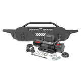 Rough Country 10716 Front Bumper High Clearance 9500 Lb Pro Series Winch Synthetic Rope 16-22 Toyota Tacoma