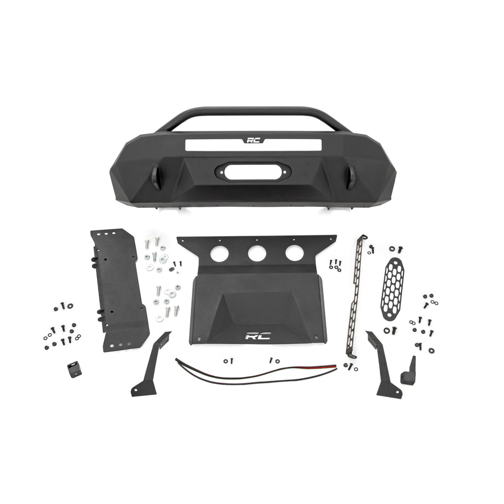 Front-Bumper-Hybrid-Winch-Mount-Only-16-22-Toyota-Tacoma-2Wd4Wd-Rough-Country