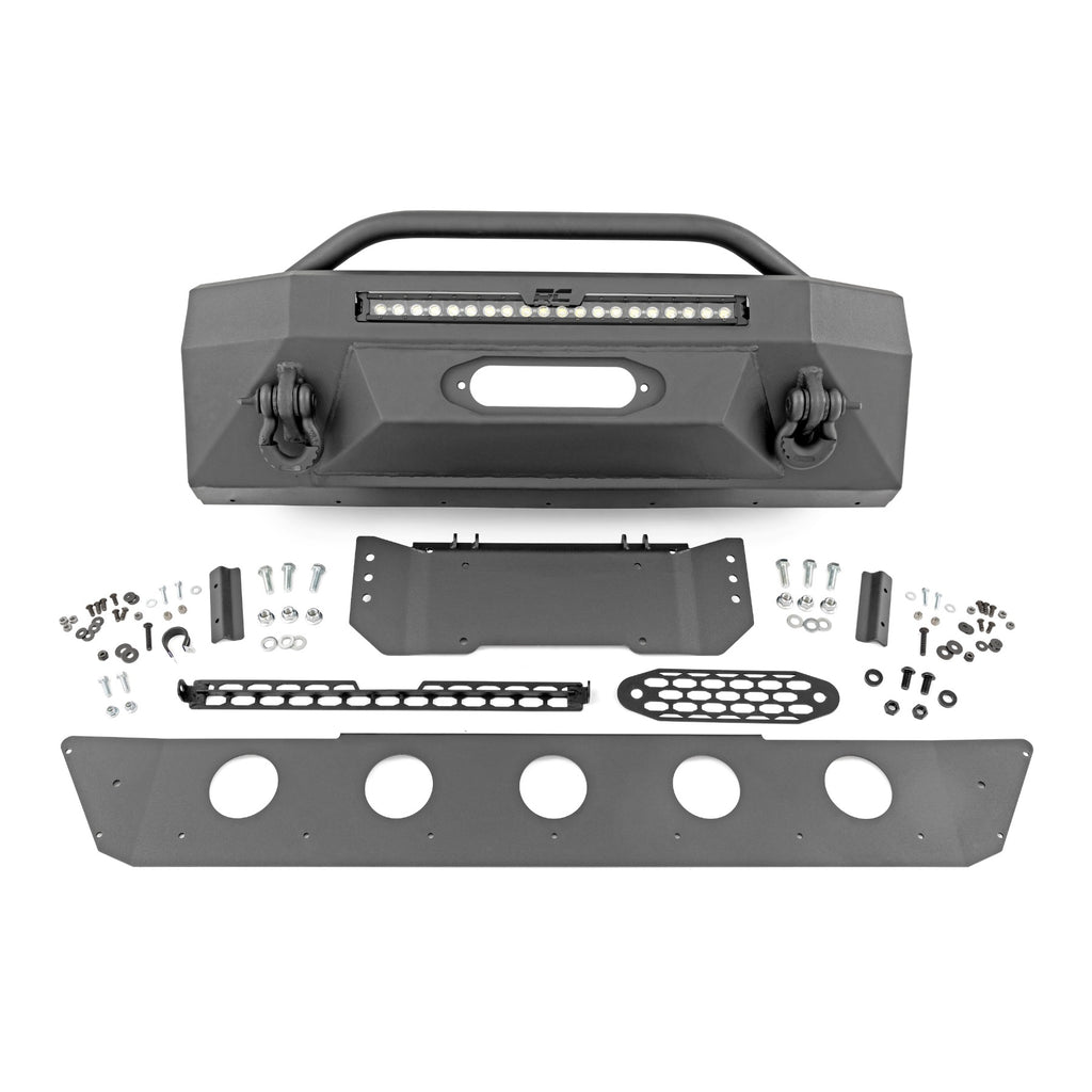 Front-Bumper-Hybrid-With-20-Inch-Led-Drl-Light-Bar-14-22-Toyota-4Runner-2Wd4Wd-Rough-Country