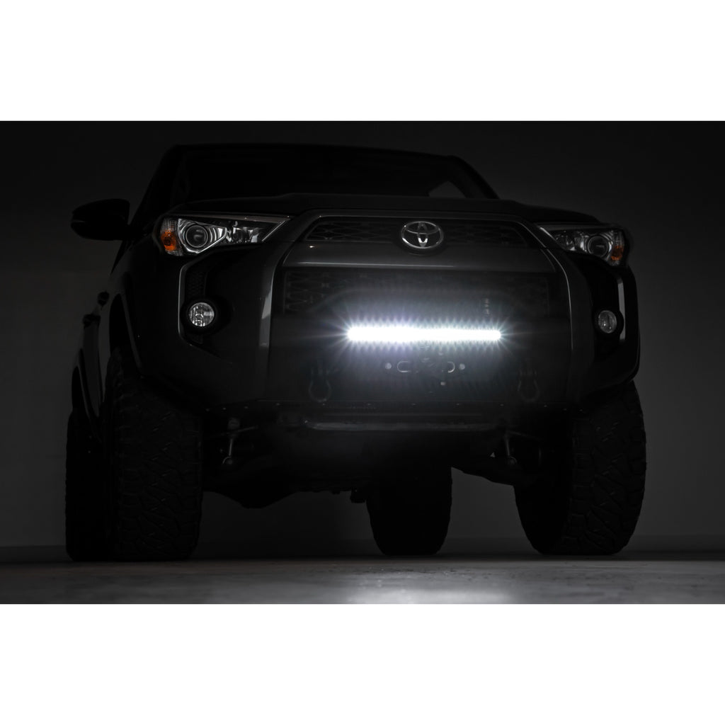 Front-Bumper-Hybrid-With-20-Inch-Led-Drl-Light-Bar-14-22-Toyota-4Runner-2Wd4Wd-Rough-Country