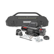 Load image into Gallery viewer, Front-Bumper-Hybrid-With-9500-Lb-Pro-Series-Winch-And-20-Inch-Led-Light-Bar-16-22-Toyota-Tacoma-4Wd-Rough-Country