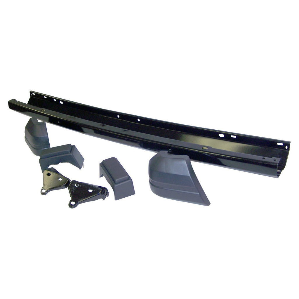 Front-Bumper-Kit---Black;-Includes-Bumper,-End-Caps,-Brackets--Guards