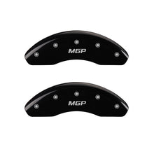 Load image into Gallery viewer, Front-Set-2-Caliper-Covers-Engraved-Front--Black-Finish-Silver-Ch