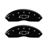 MGP 14003FBOWBK Front Set of 2: Black finish, Silver Bowtie