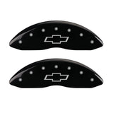 MGP 14221FBOWBK Front Set of 2: Black finish, Silver Bowtie