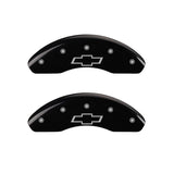 MGP 14230FBOWBK Front Set of 2: Black finish, Silver Bowtie